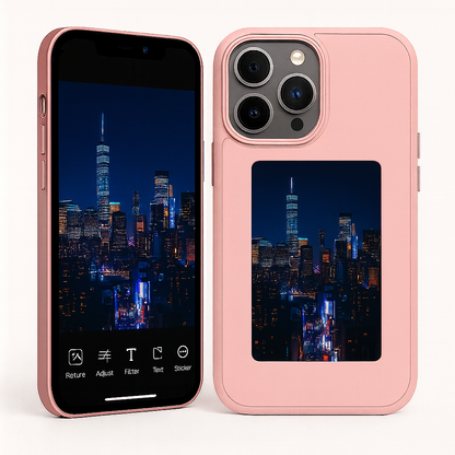 NFC Handyhülle mit E-Ink Display für iPhone