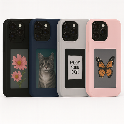 NFC Handyhülle mit E-Ink Display für iPhone
